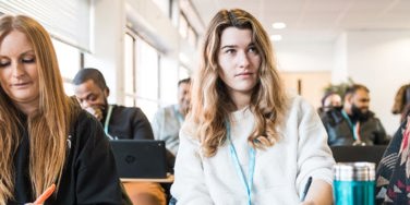 group of students in a class